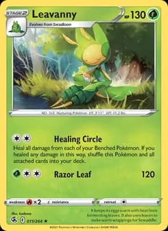 Leavanny card in English