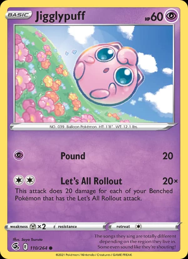 Jigglypuff card in English