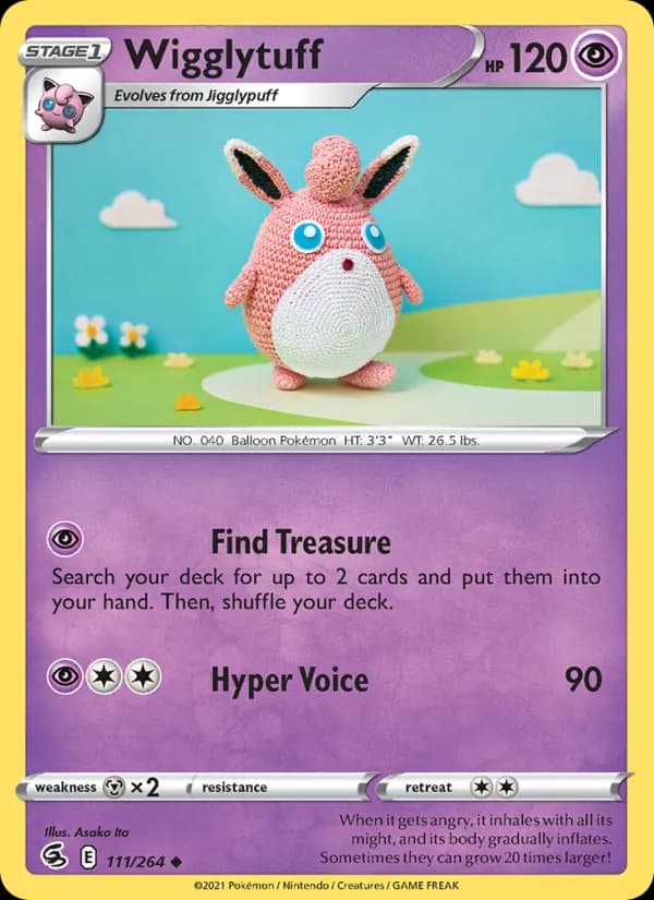Wigglytuff card in English