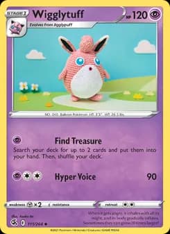 Wigglytuff card in English