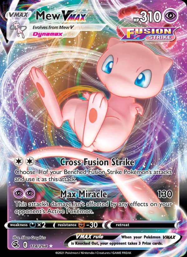 Mew VMAX card in English