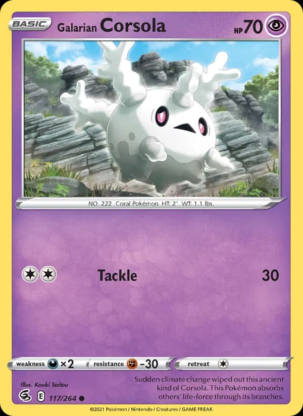 Galarian Corsola card in English