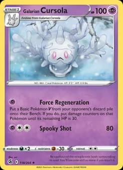 Galarian Cursola card in English