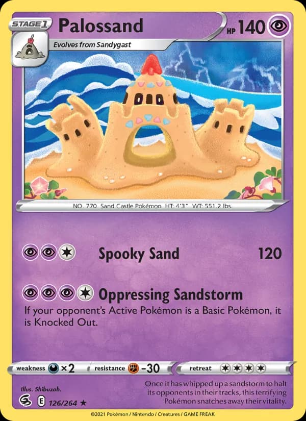 Palossand card in English