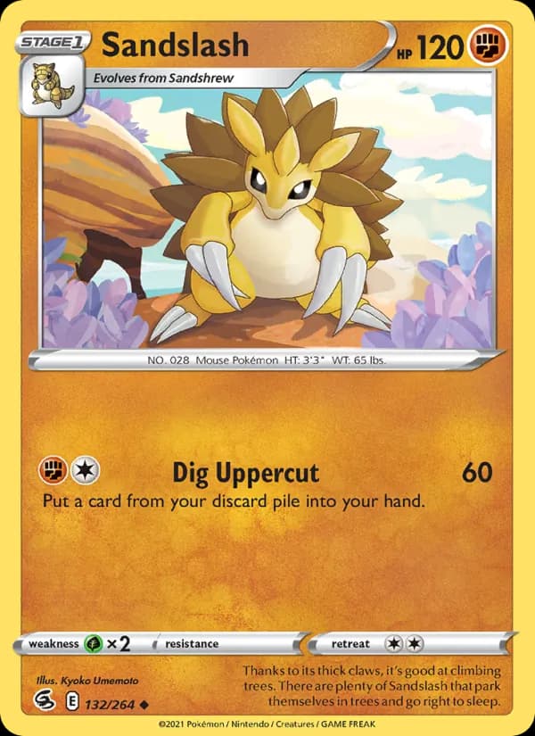 Sandslash card in English