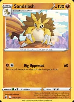 Sandslash card in English