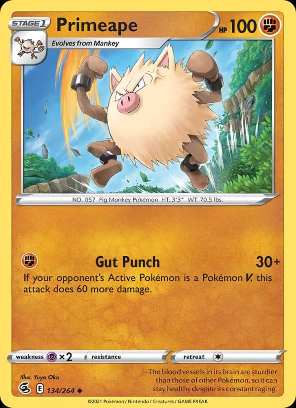 Primeape card in English