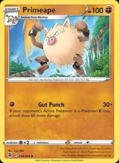 Primeape card in English