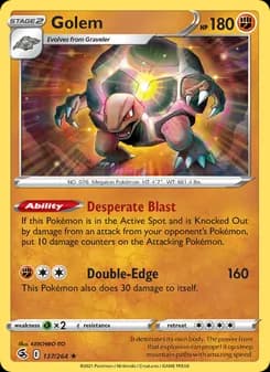 Golem card in English