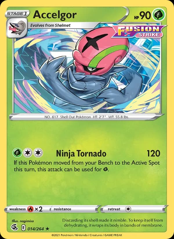 Accelgor card in English