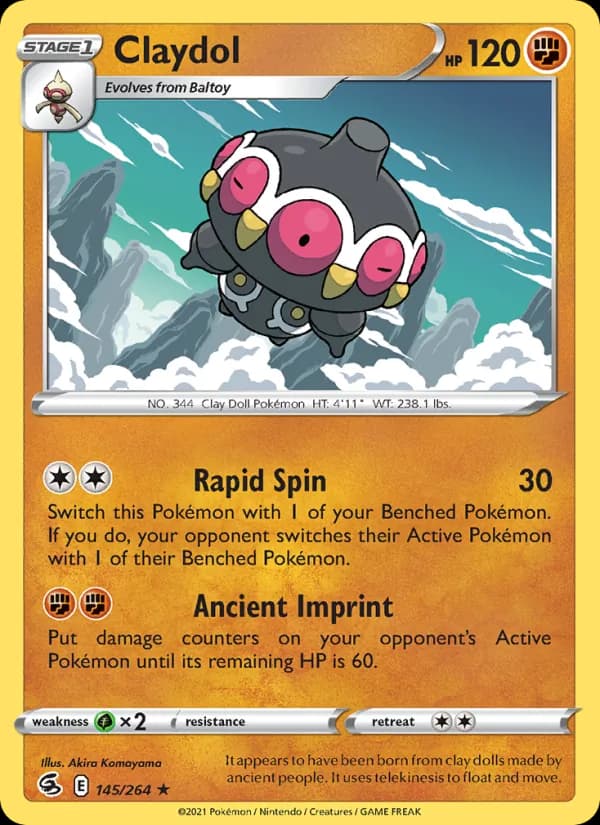 Claydol card in English