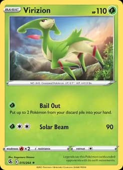 Virizion card in English