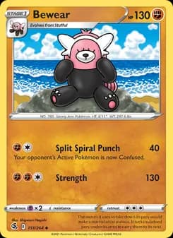 Bewear card in English