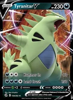 Tyranitar V card in English