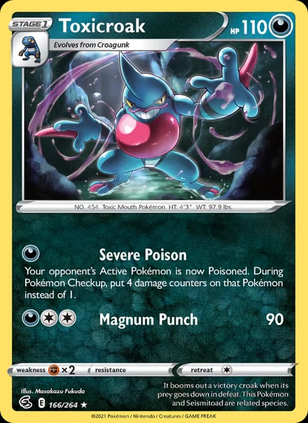 Toxicroak card in English