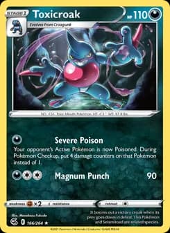 Toxicroak card in English