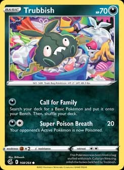 Trubbish card in English