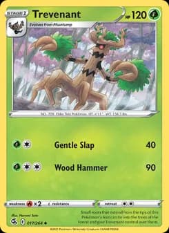 Trevenant card in English