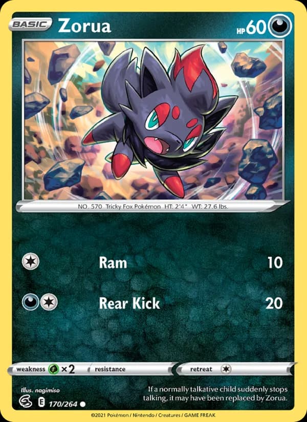 Zorua card in English