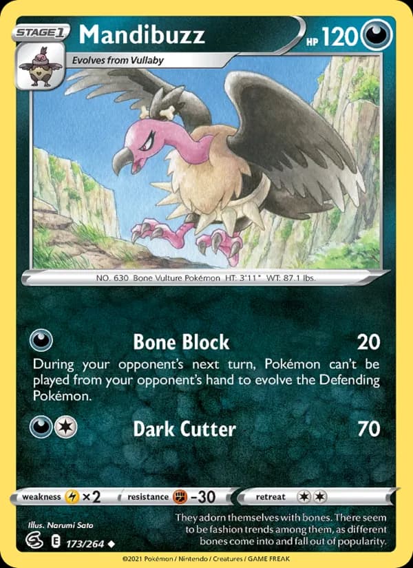 Mandibuzz card in English