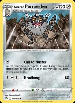Galarian Perrserker card in English