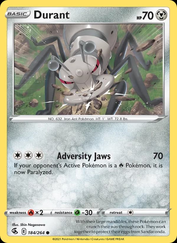 Durant card in English