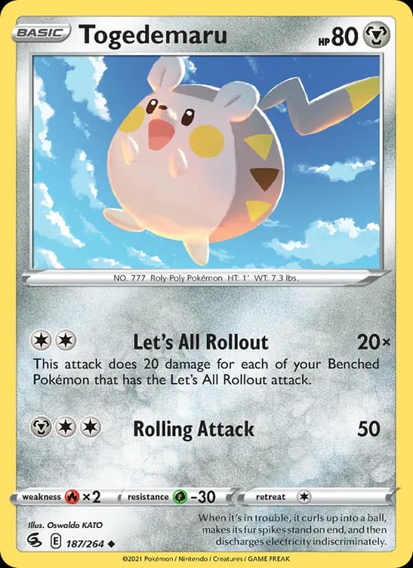 Togedemaru card in English