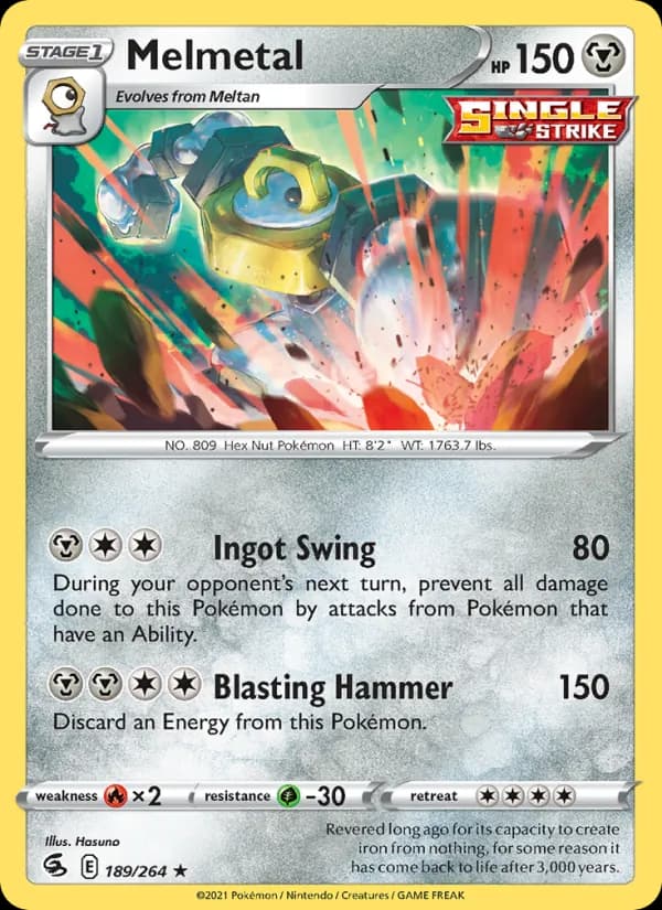 Melmetal card in English