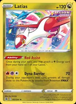 Latias card in English