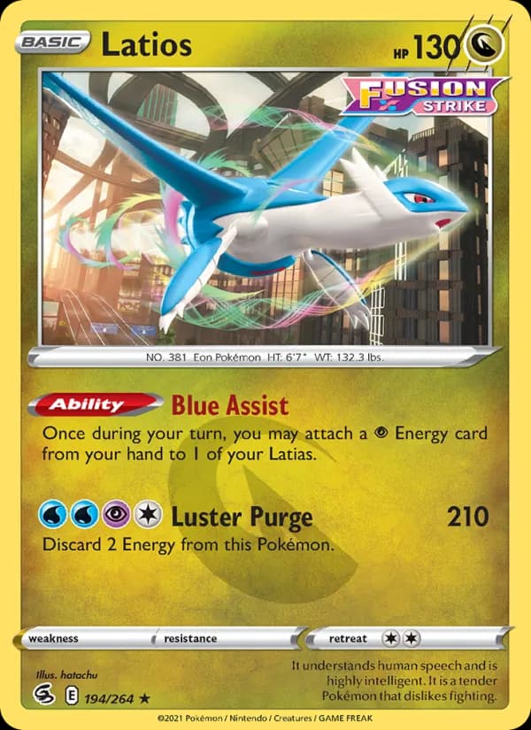 Latios card in English