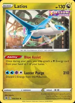 Latios card in English