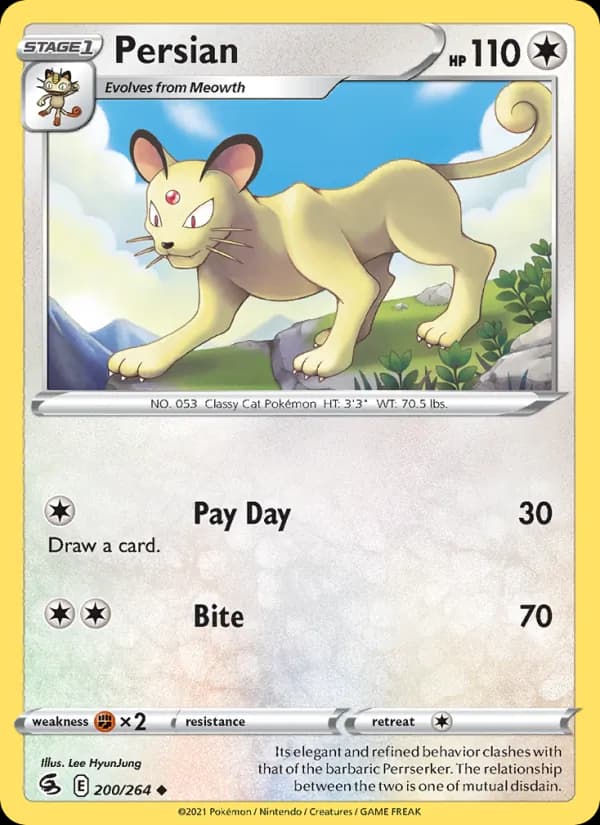 Persian card in English