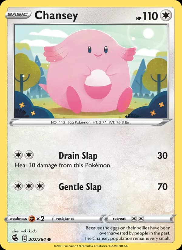 Chansey card in English