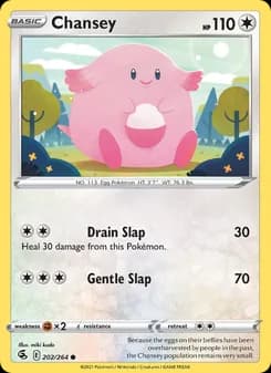Chansey card in English