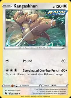 Kangaskhan card in English