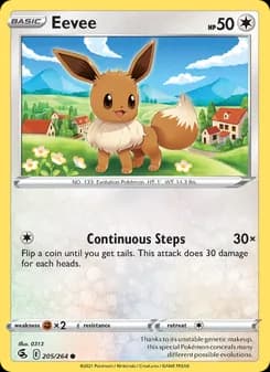 Eevee card in English