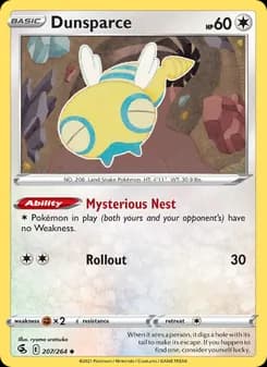 Dunsparce card in English