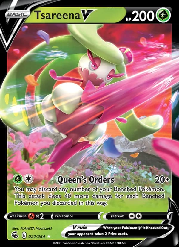 Tsareena V card in English