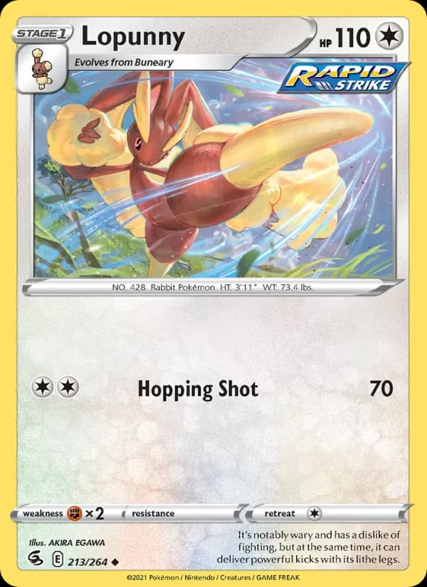 Lopunny card in English