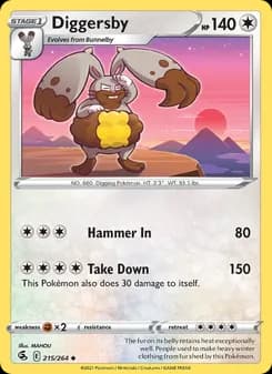 Diggersby card in English