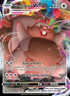 Greedent VMAX card in English