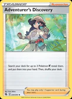 Adventurer's Discovery card in English