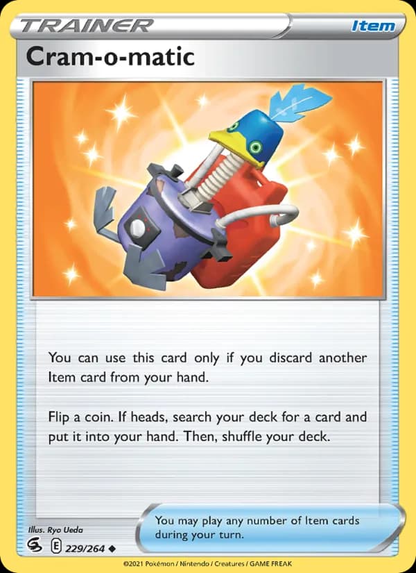 Cram-o-matic card in English