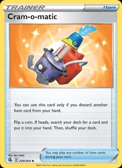 Cram-o-matic card in English