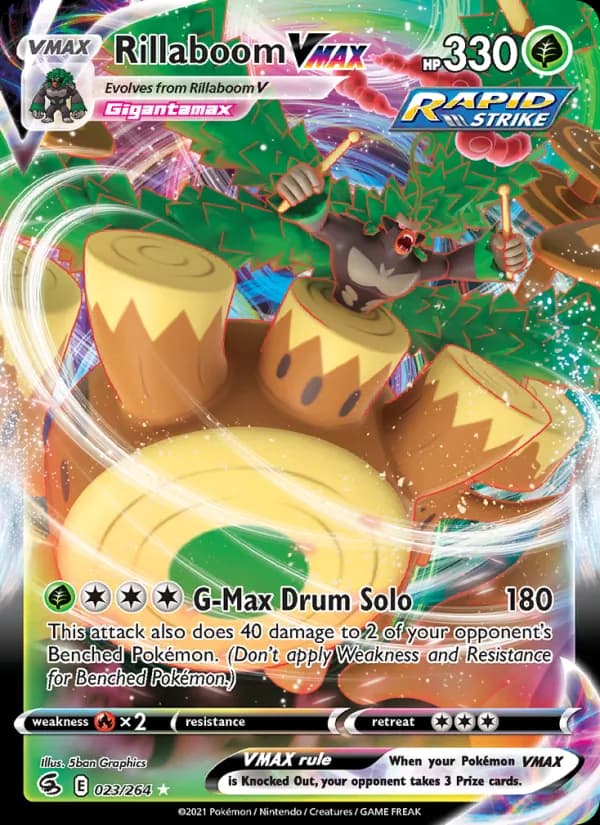 Rillaboom VMAX card in English