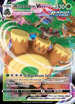Rillaboom VMAX card in English