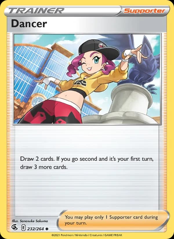 Dancer card in English