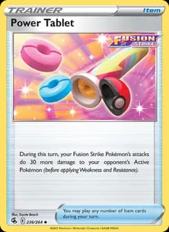 Power Tablet card in English