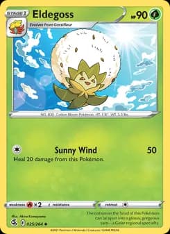 Eldegoss card in English