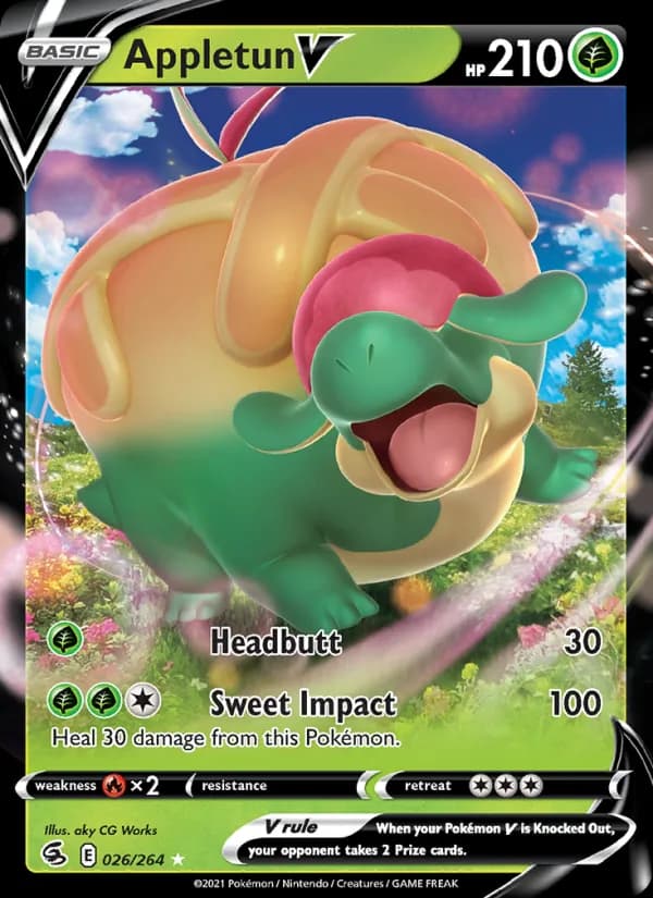 Appletun V card in English